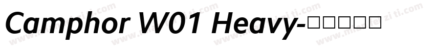Camphor W01 Heavy字体转换
